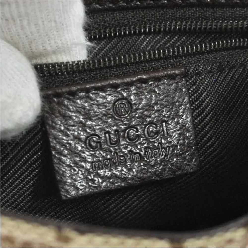 Authentic Gucci brown monogram canvas waist bag fanny pack bum bag - Picture 10 of 14